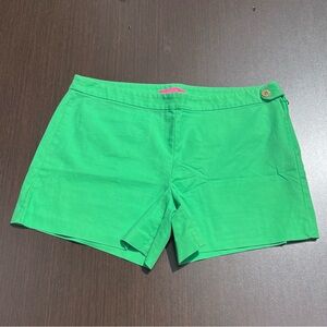 Lilly Pulitzer Green Cotton Stretch Shorts Alesia Cabana Green